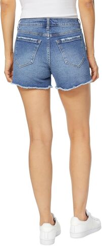 kensie Jeans for Women Ladies Rivet Detail Fray Hem Short, Sizes 2-14 in Saudi Arabia