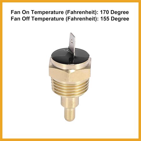 العالمي السيارات المبرد محرك تبريد مروحة درجة الحرارة ترموستات مفتاح مستشعر 1/2 "NPT 170 درجة على 155 درجة قبالة استبدال in Saudi Arabia