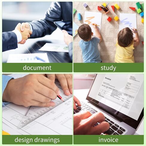 ورق حراري مقاس 8.5 بوصة × 11 بوصة - ورق حراري متعدد الأغراض 200 ورقة، ورق طابعة متوافق مع M08F-Letter، MT800، MT800Q والطابعات المحمولة الأخرى in Kuwait