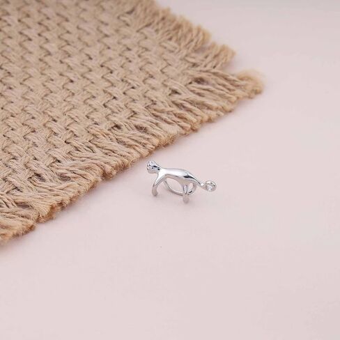 Minimalist Cat Ear Cuff Earring Cute Cat Ear Climber Crawler Earring Animal No Piercing Earring Small Gold Cat Cartilage Clip Earring Cat Clip On Earrings Jewelry for Women in Saudi Arabia