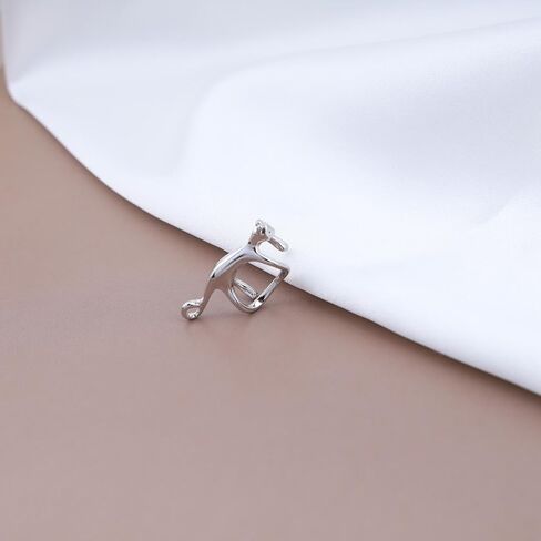 Minimalist Cat Ear Cuff Earring Cute Cat Ear Climber Crawler Earring Animal No Piercing Earring Small Gold Cat Cartilage Clip Earring Cat Clip On Earrings Jewelry for Women in Saudi Arabia