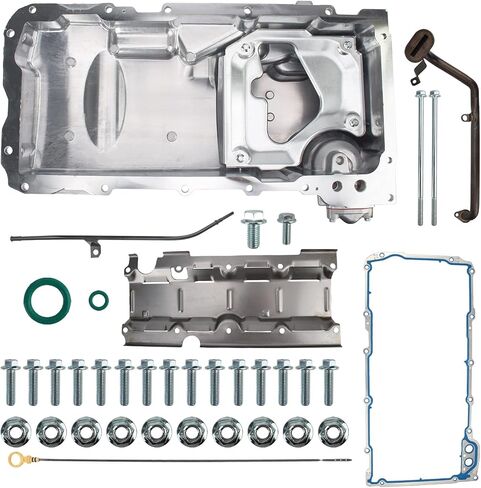 طقم وعاء زيت محرك السيارة من AUTOKAY، طقم وعاء زيت المحرك ذو مظهر منخفض لـ M LS1 LS3 LSA LSX لسيارة شيفروليه تشيفي بونتياك، استبدل 19212593 بحشية وعصا صينية الرياح الأنبوبية in Saudi Arabia