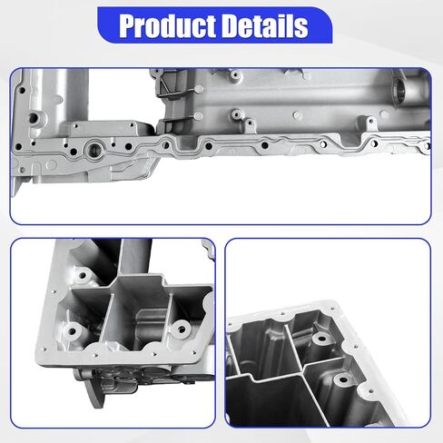 DC3Z6675C وعاء زيت المحرك العلوي من الألومنيوم متوافق مع 2011-2019 Ford F-250 F-350 F-450 F-550 F-650 Super Duty 6.7L ديزل، BC3Q6675EG BC3Q6676EF in Kuwait