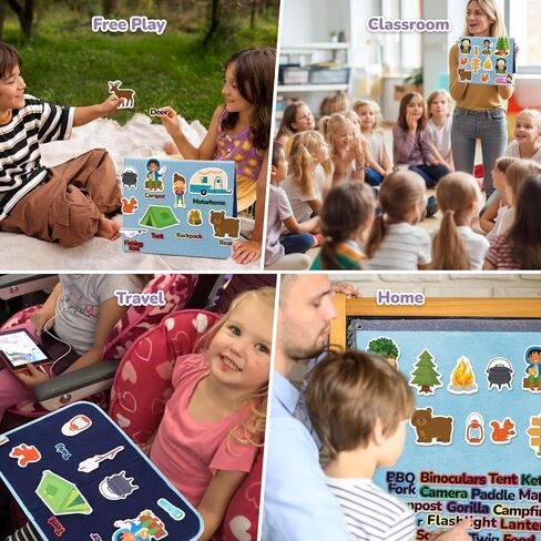 CHEFAN Career Dress-Up Felt Pieces, Felt Story Board Pieces, Flannel Stories for Toddlers, Precut Felt Figures, Small Community Helpers Flannel Graph for Early Education, Kindergarten, Homeschool in Kuwait