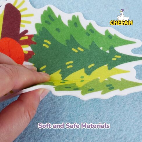 CHEFAN Career Dress-Up Felt Pieces, Felt Story Board Pieces, Flannel Stories for Toddlers, Precut Felt Figures, Small Community Helpers Flannel Graph for Early Education, Kindergarten, Homeschool in Kuwait
