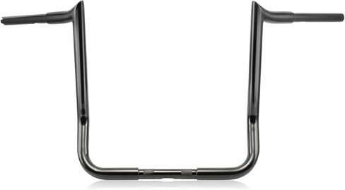 MoKitDora Street Electra Glide Ape Hanger 10 بوصة ارتفاع 1-1/4 بوصة دهون 1 بوصة مشبك قرد باجر ميثوك بار لـ 1996-2023 Harley FLHT & FLHX Ultra Limited Tri-Glide، أسود in Saudi Arabia