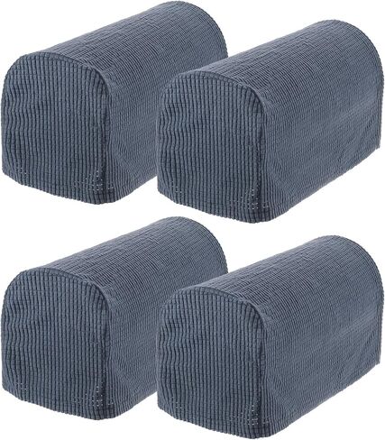 uxcell Stretch Armrest Covers Armchair Anti-Slip for Chairs Sofas Couch Arm Covers Recliner Sofa Dark Gray 4 Pcs in Saudi Arabia