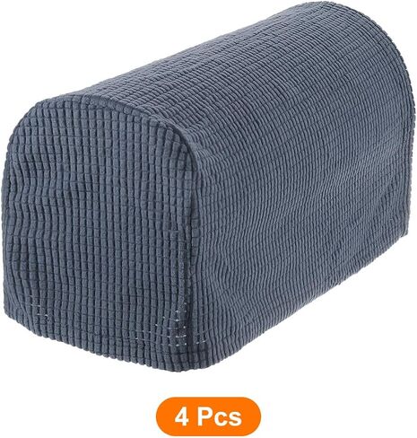 uxcell Stretch Armrest Covers Armchair Anti-Slip for Chairs Sofas Couch Arm Covers Recliner Sofa Dark Gray 4 Pcs in Saudi Arabia