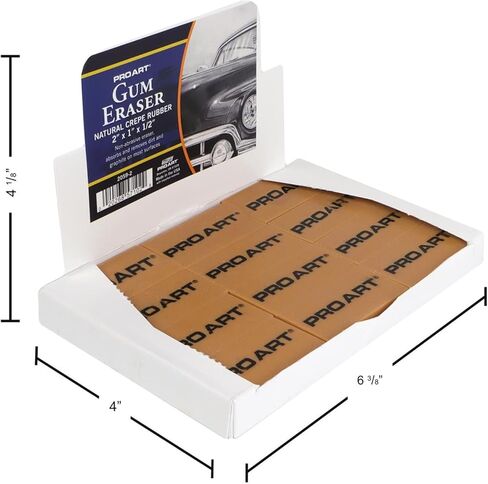 ممحاة لثة آرت من برو آرت، طبيعية 12 قطعة in Kuwait