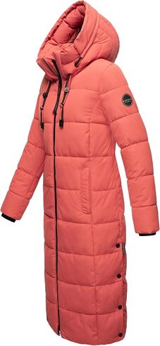 Marikoo Long Fall & Winter Coat for Women | Detachable Hood | Quilted Women’s Calf-Length Jacket | Nadeshikoo XVI XS-5XL in Saudi Arabia