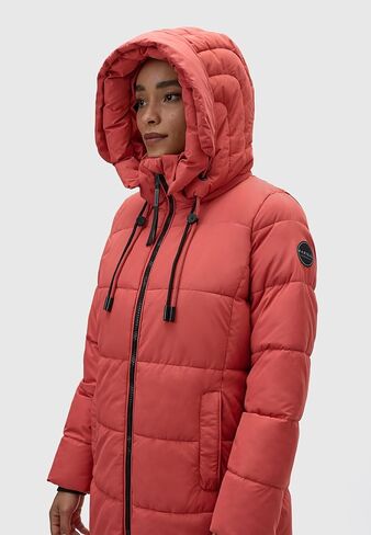 Marikoo Long Fall & Winter Coat for Women | Detachable Hood | Quilted Women’s Calf-Length Jacket | Nadeshikoo XVI XS-5XL in Saudi Arabia