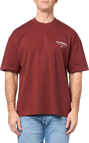 AllSaints Men's Underground Short Sleeve Crew Neck Shirt in Kuwait