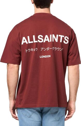 AllSaints Men's Underground Short Sleeve Crew Neck Shirt in Kuwait