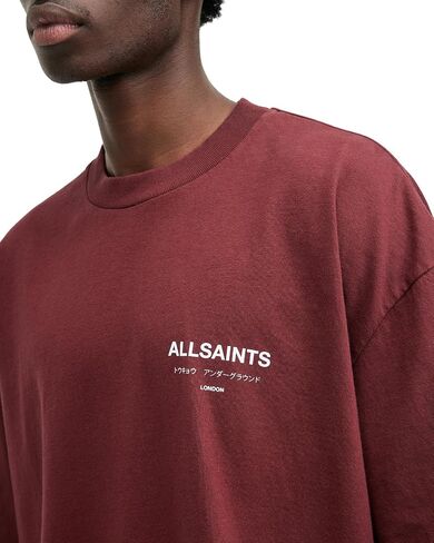 AllSaints Men's Underground Short Sleeve Crew Neck Shirt in Kuwait