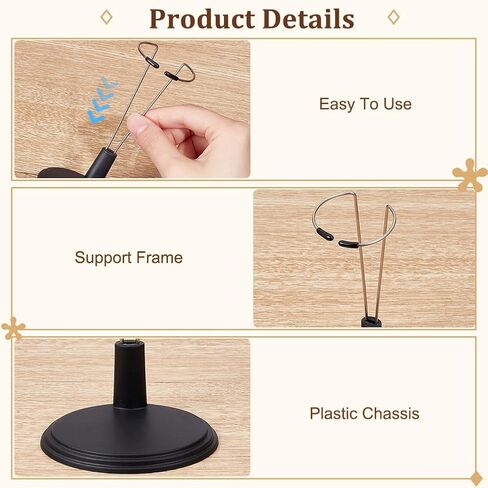 OLYCRAFT 6 Sets White Adjustable Doll Stand with Plastic Chassis Doll Stand Display Holder Alloy Model Doll Assembled Holder Fits Most Small Dolls for Doll Display Stand - 2.5x2.8x4.5 Inch in Saudi Arabia