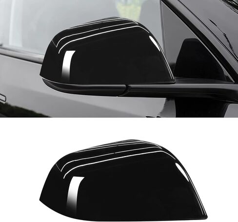 Compatible with Tesla Model 3 Right Passenger Side Mirror Cap Cover 2017 2018 2019 2020 2021 2022 2023 2024,Side View Mirror Cover Replacement for Model 3, Glossy Black Rearview Mirror Cover in Saudi Arabia
