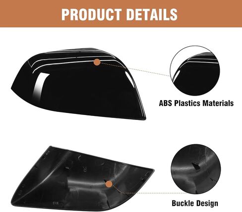Compatible with Tesla Model 3 Right Passenger Side Mirror Cap Cover 2017 2018 2019 2020 2021 2022 2023 2024,Side View Mirror Cover Replacement for Model 3, Glossy Black Rearview Mirror Cover in Saudi Arabia