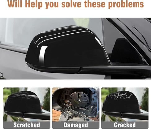 Compatible with Tesla Model 3 Right Passenger Side Mirror Cap Cover 2017 2018 2019 2020 2021 2022 2023 2024,Side View Mirror Cover Replacement for Model 3, Glossy Black Rearview Mirror Cover in Saudi Arabia