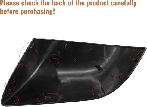 Compatible with Tesla Model 3 Right Passenger Side Mirror Cap Cover 2017 2018 2019 2020 2021 2022 2023 2024,Side View Mirror Cover Replacement for Model 3, Glossy Black Rearview Mirror Cover in Saudi Arabia