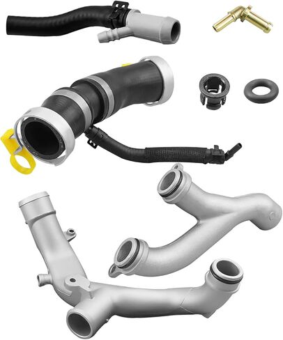 Aluminum Engine Coolant Pipe Water Outlet Tube Kit Fit for Land Rover Range Rover Sport Velar Discovery Defender 2014-2023 Replace LR090630 LR092992 LR049990 AJ813917 AJ811340 AJ813865 C2Z28258 in Saudi Arabia