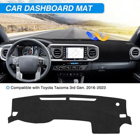 Cartist Dash Cover Compatible with Toyota Tacoma 2016-2023 Accessories Dashboard Cover Mat Non-Slip Carpet Sunshield Anti-Glare (Suede Material) in Saudi Arabia