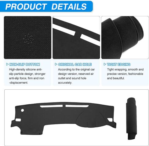 Cartist Dash Cover Compatible with Toyota Tacoma 2016-2023 Accessories Dashboard Cover Mat Non-Slip Carpet Sunshield Anti-Glare (Suede Material) in Saudi Arabia