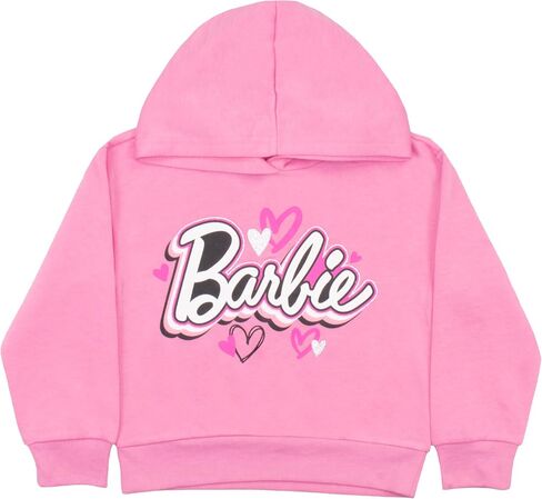 Barbie Girls Matching Fleece Sets Pullover Hoodie & Flare Leg Jogger Set 2 Piece Bundle Set for Kids, Teens & Toddlers in Saudi Arabia