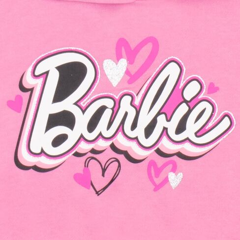 Barbie Girls Matching Fleece Sets Pullover Hoodie & Flare Leg Jogger Set 2 Piece Bundle Set for Kids, Teens & Toddlers in Saudi Arabia