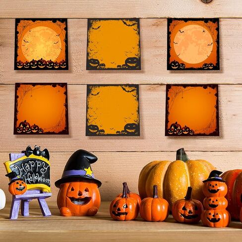 9 Pieces Halloween Sticky Note Halloween Note Pads with Spider Pumpkin Bat 450 Pieces of Self Adhesive Removable Memo Pads, 50 Sheets Each for Halloween School Office Home Students Teacher Presents in Saudi Arabia
