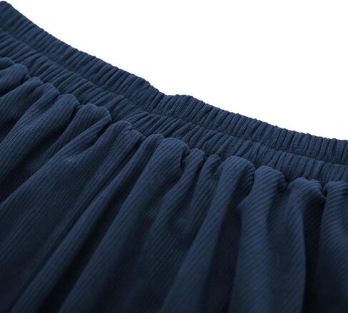 Belle Poque Corduroy Skirt for Women A-Line Flared Swing Skirt Midi High Waist Skirts in Kuwait