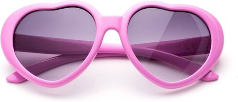 Kids Girls Fashion Heart Shaped Sunglasses Vintage Cute Heart Sunglasses Girls in Saudi Arabia