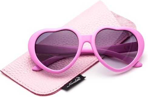 Kids Girls Fashion Heart Shaped Sunglasses Vintage Cute Heart Sunglasses Girls in Saudi Arabia