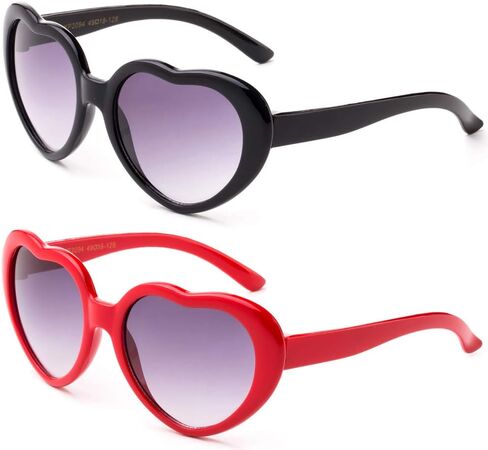 Kids Girls Fashion Heart Shaped Sunglasses Vintage Cute Heart Sunglasses Girls in Saudi Arabia