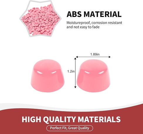 JK Hood Rubber Head Cover, 2PCS Hood Bumper Stopper Stop Cushion Plug Covers Trim Compatible with Jeep Wrangler JK JKU 2007-2017 2Door 4Door, Pink in Saudi Arabia
