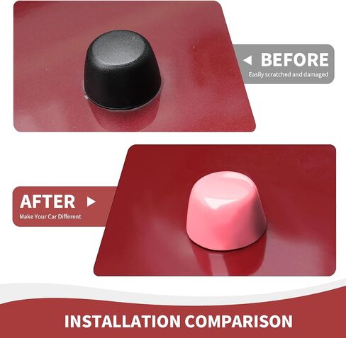 JK Hood Rubber Head Cover, 2PCS Hood Bumper Stopper Stop Cushion Plug Covers Trim Compatible with Jeep Wrangler JK JKU 2007-2017 2Door 4Door, Pink in Saudi Arabia