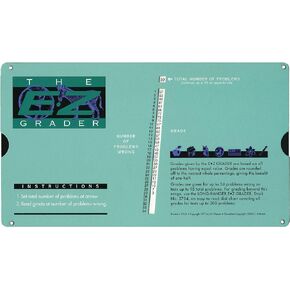 Advantus E-Z Grader Chart, 8-1/2 x 4-3/4 x 1/8 Inches, Standard Size Print, Green (5703)