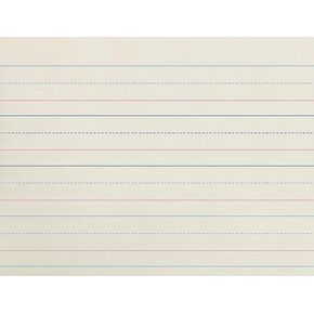School Smart Zaner-Bloser Paper, 1-1/8 Inch Ruled, 10-1/2 x 8 Inches, 500 Sheets, White - 085328