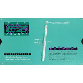 حاسبة الدرجات - مخطط درجات مساعدة المعلم E-Z Grader (الأصلي) - 8-1/2" x 4-3/4"
