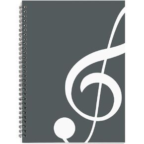 MAXCURY Blank Sheet Music Composition Manuscript Staff Paper Art Music Notebook Black 100 Pages 26x19cm (Black Music)