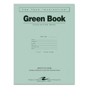 BOOK,RCYC,EXAM,WIDE RL,GN
