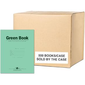 ROARING SPRING Recycled Exam Book, 11" x 8.5", 8 sheets/16 pages.,Green,77509