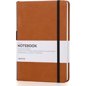 Unruled/Blank/Plain/Unlined Notebook - Sketchbook with Premium Thick Paper - Dividers Gift - Hardcover, Large, A5, 8.4 x 5.7 In