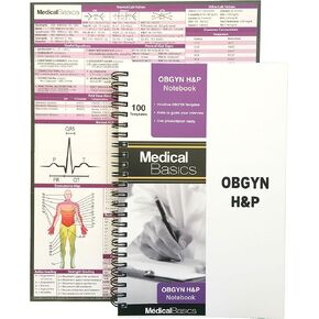 OBGYN H&P Notebook Medical History and Physical Notebook, 100 Medical templates with Perforations