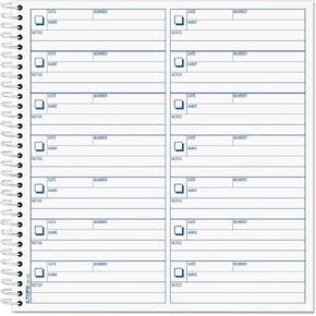 TOPS 44165 Voice Mail Log Book, 8 1/2 X 8-1/4, 1,400-Message Book