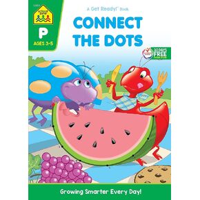 School Zone - Connect the Dots Workbook - 32 Pages, Ages 3 to 5, Preschool, Kindergarten, Dot-to-Dots, Counting, Number Puzzles, Numbers 1-10, Coloring, and More (School Zone Get Ready!™ Book Series)