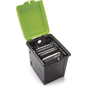 Copernicus Standard Tech Tub 6-Device Lockable Classroom Charging Station Box for iPads, Chromebooks, or Tablets, Green/Black in Saudi Arabia