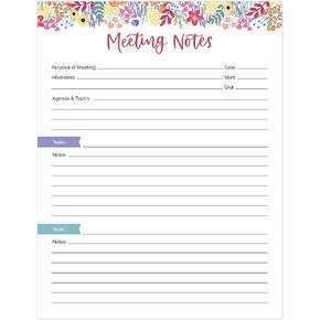 bloom daily planners Weekly Magnetic Meal Planning Pad for Fridge with Tear-Off Grocery Shopping List - Hanging Food/Menu Organizer Notepad with Magnets - 8.5" x 11"