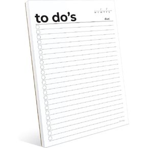 To Do List Notepad A5 Size (8.3"x5.8") Premium Thick Paper with Cardboard Back Support, Daily Planner Notepad, Daily To Do List Notebook by Hadigu.