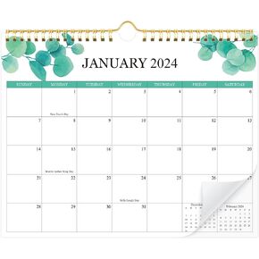 Wall Calendar 2024-2025,18 Months Calendar Runs from Jan 2024-Dec 2025,Large Monthly Wall Planner for Home Office Organizing