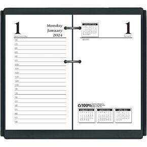 House of Doolittle 2024 Desk Calendar Refill, Daily, Economy, Fits #17 Base, 3.5 x 6 Inches, January - December (HOD4717-24)